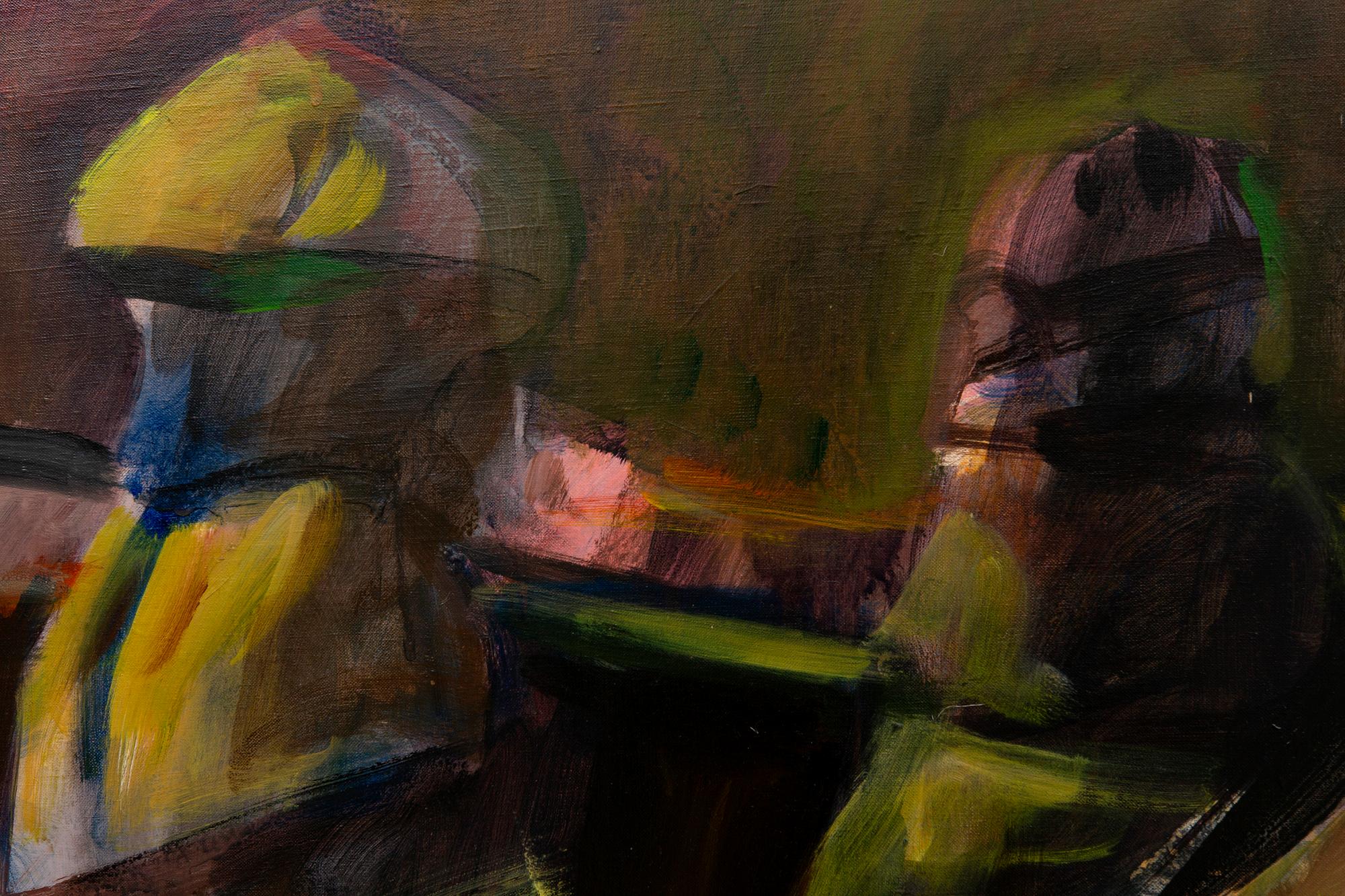 Orlando Pelayo Entrialgo, olja på duk, signerad, A tergo daterad 1978.