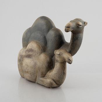 Lisa Larson, "Dromedary", a stoneware sculpture, Gustavsberg Studio, post 1979.