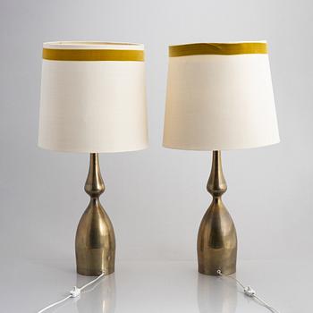 Table lamps, a pair, second half of the 20th century.