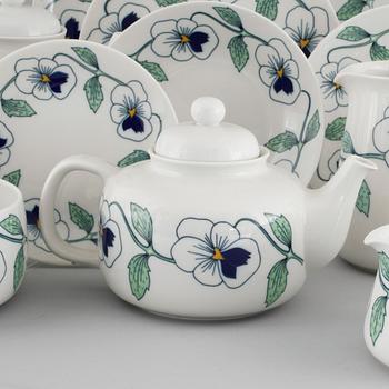 114 Sylvia porcelain pieces, designed by Sylvia Leuchovius for Rörstrand, 20th century.