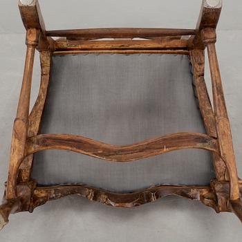KARMSTOL, senbarock, 1700-tal.