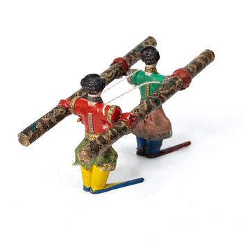 Staircase acrobats, Germany, second half of the 19th century.