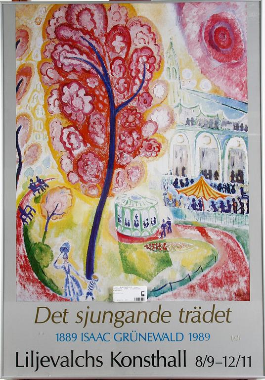 KONSTAFFISCH, Isaac Grünewald, 1989. Liljevalchs Konsthall.