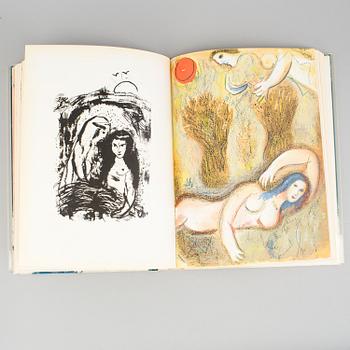 A MARC CHAGALL "Dessins pour la bible" with 24 colour lithographes, Paris 1960.