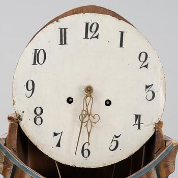 A Swedish provincial painted longcase-clock, dated 1847.