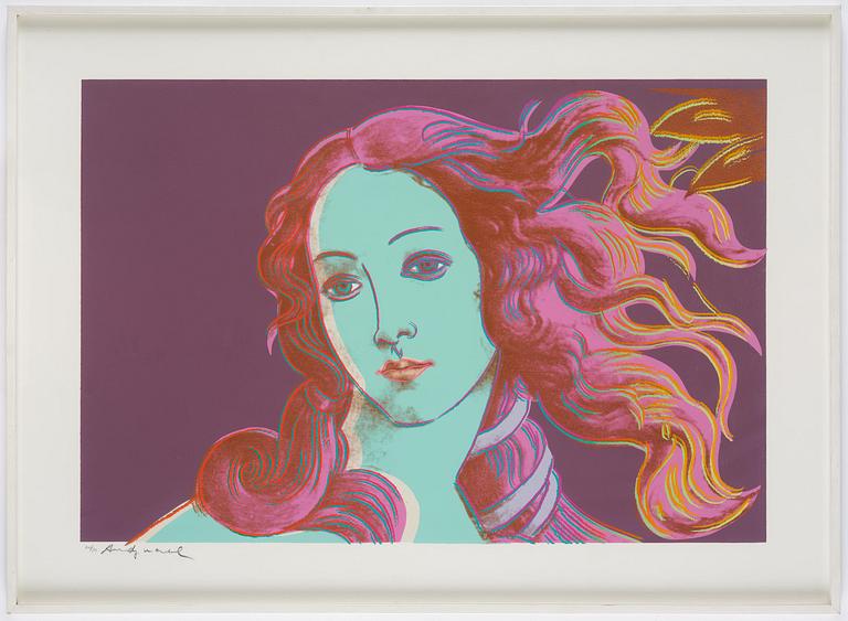 Andy Warhol, "Venus", ur: "Details of renaissance paintings (Sandro Botticelli, Birth of Venus, 1482)".