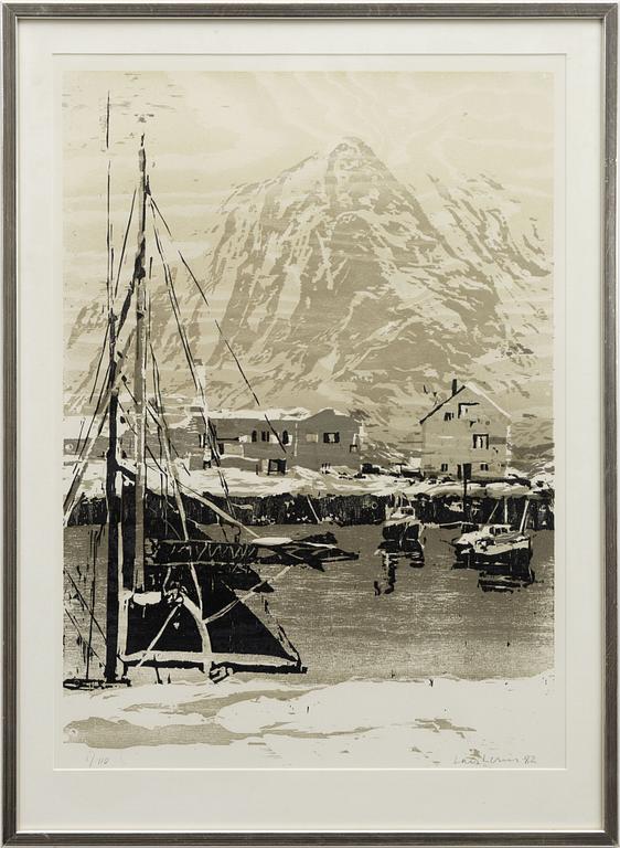 Lars Lerin, Motif from Lofoten.