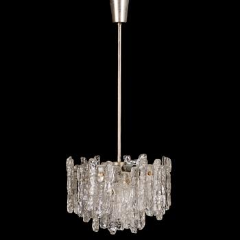 A 1960s "Ice block chandelier" by J.T Design, Kalmar, Austria.