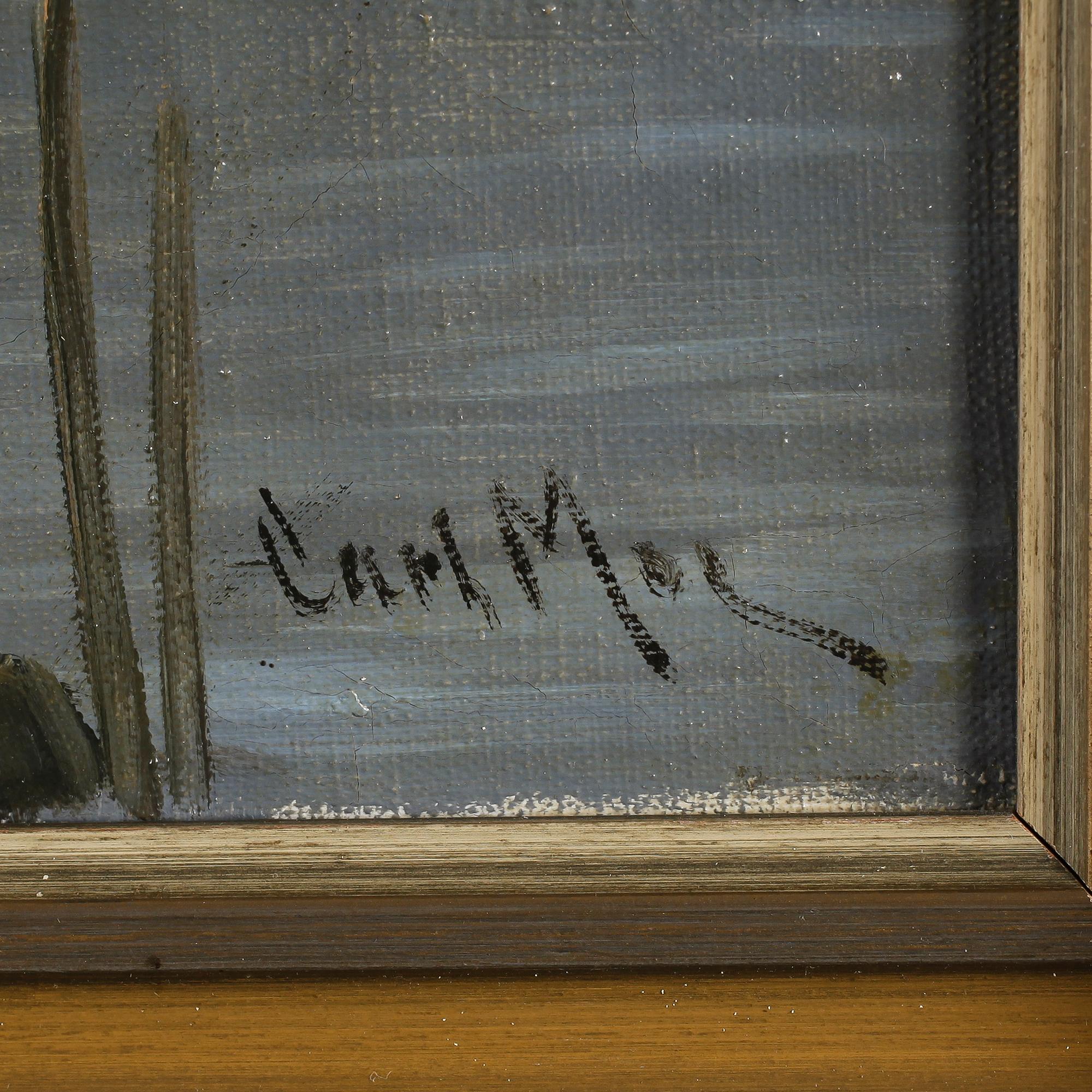 CARL MOE, olja på duk, signerad.