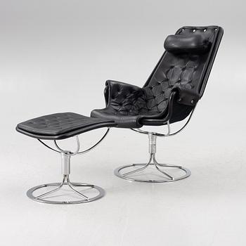 Bruno Mathsson, fåtölj med fotpall, "Jetson", Dux och Bruno Mathsson International, 2000-tal.