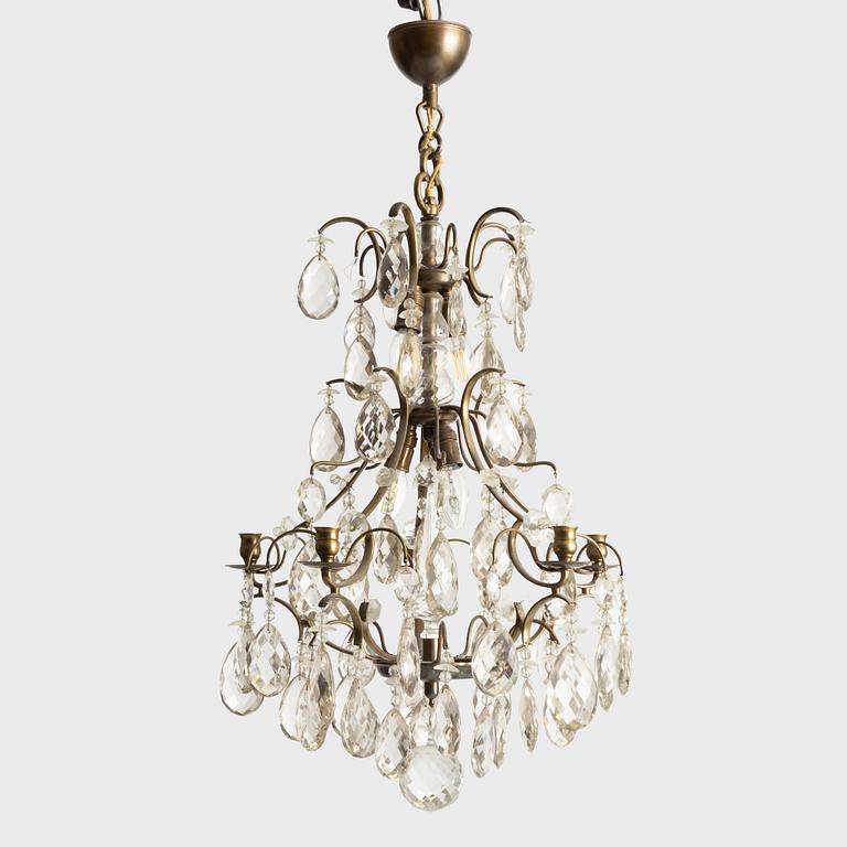 Ljuskrona, rokokostil, 1900-talets första hälft.