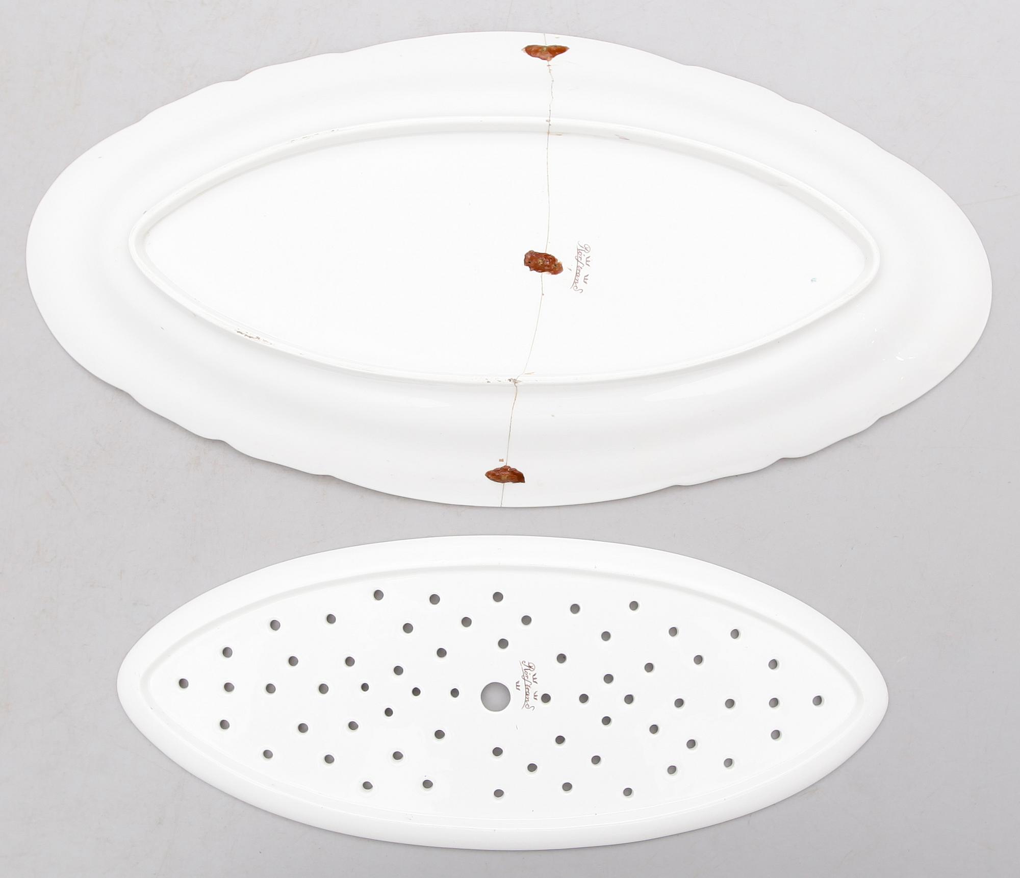 MATSERVIS, 61 delar, Stralsund, Rörstrand, sekelskiftet 1900.