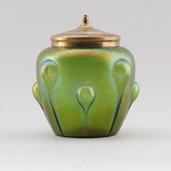 LOCKSKÅL, glas, omkring år 1900.