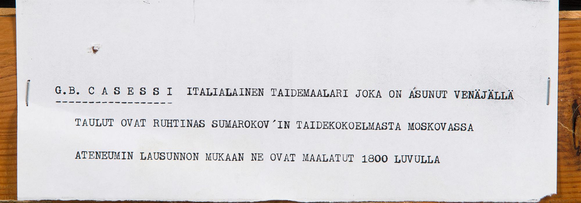 Gabrielo Bartolomeo Casessi, Hedelmäasetelma.