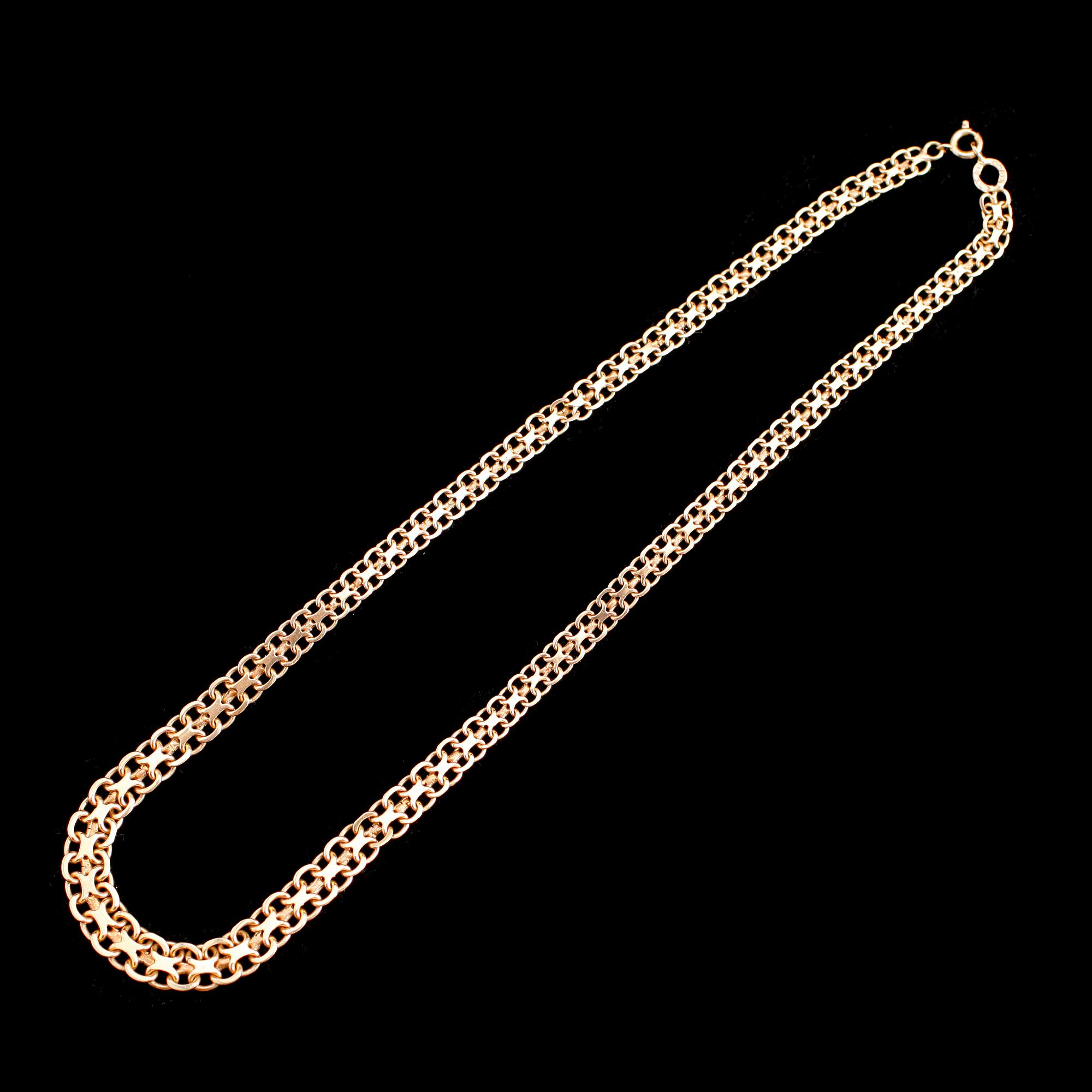 HALSBAND, 18 k guld, svenska stämplar. Vikt ca 20 g.