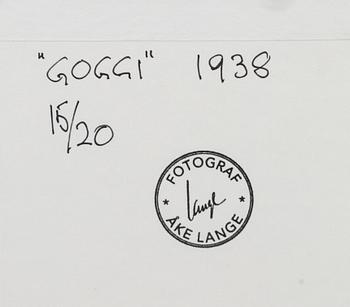 Åke Lange, "Goggi", 1938.
