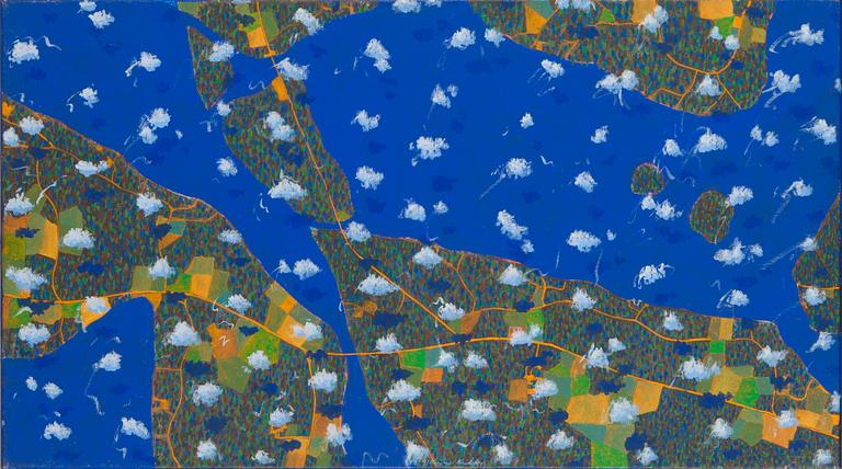 Kristian Krokfors, akryyli, signeerattu ja päivätty -91.