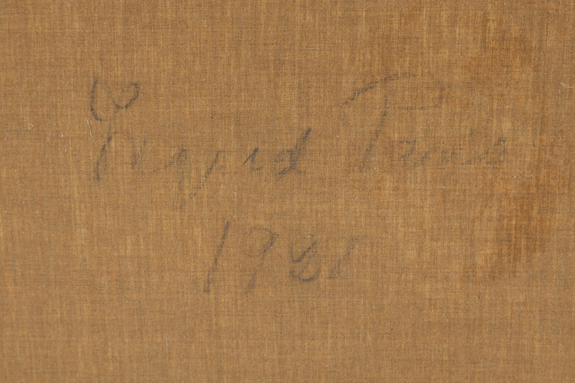 Briger Simonsson, olja på duk, osignerad, datead 1921 a tergo.