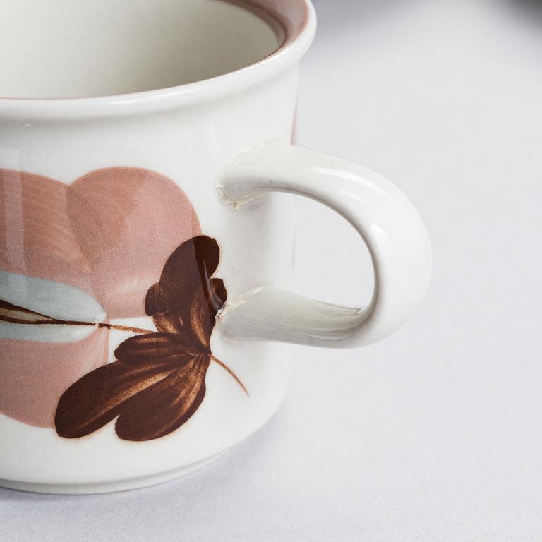 Ulla Procopé, a 24-piece 'Koralli' coffee set, Arabia, Finland 1983-1987.