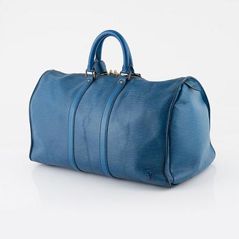 Louis Vuitton, weekend bag, "Keepall Epi 45", 1987.