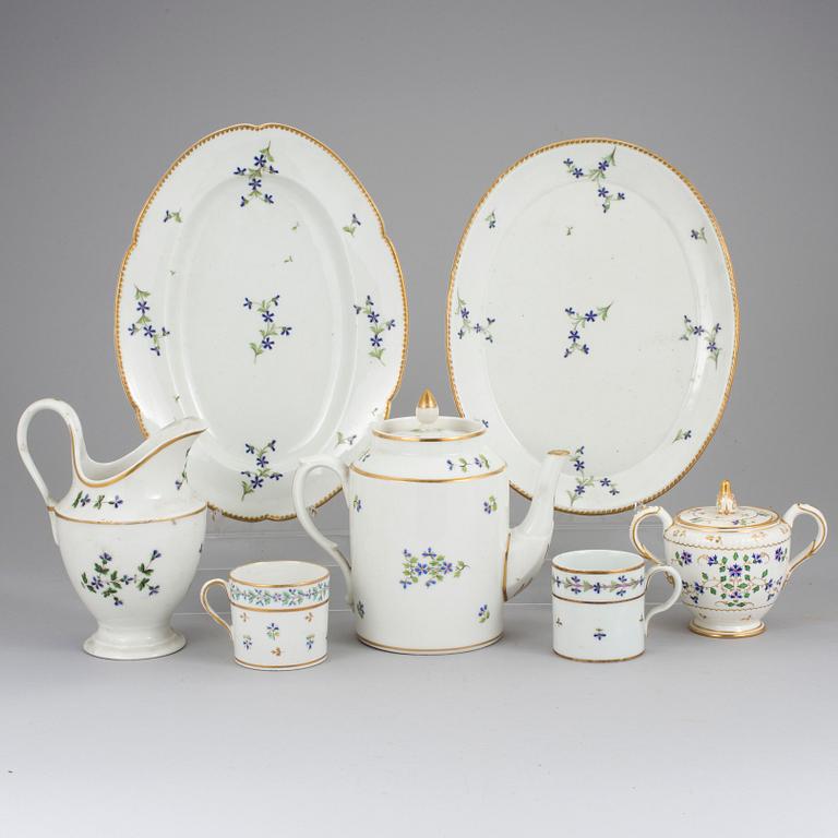 A set of 71 pieces of table wear,  Royal Copenhagen and Barbeaux, Bernardaud B & Co Limoges France.