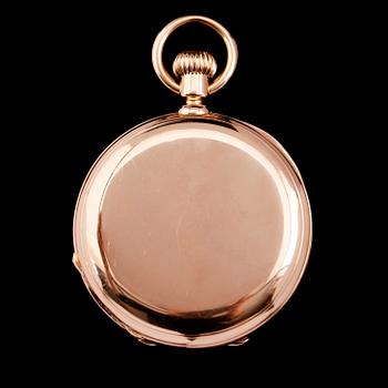 FICKUR, 18 k guld, Patek Phillippe, Genève,savonett, daterad september 1884. Total vikt med urverk 122 g.