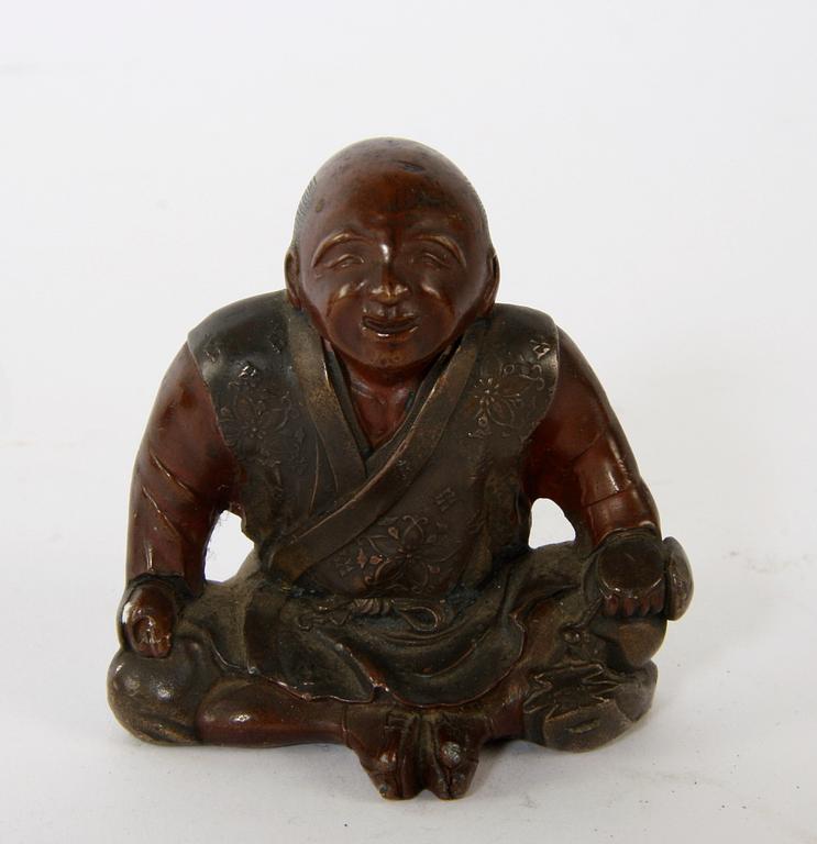 FIGURINER, 4 st, brons, trol Japan.