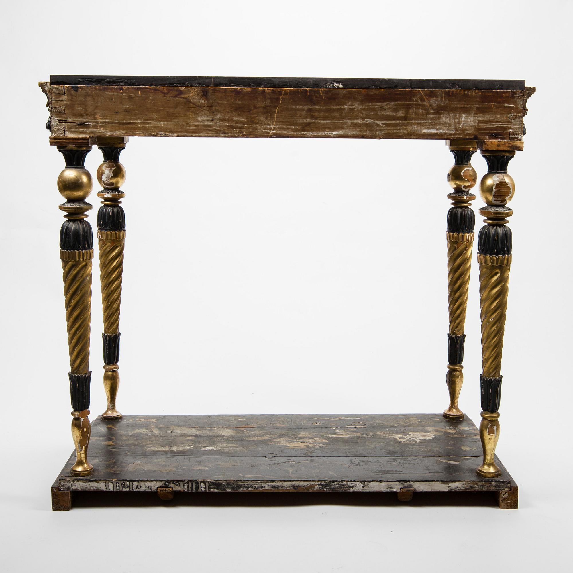 KONSOLBORD, sengustaviansk, stockholmsarbete, sekelskiftet 1700/1800.
