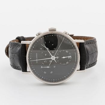 GEORG JENSEN, armbandsur, kronograf design Henning Koppel, 38 mm,