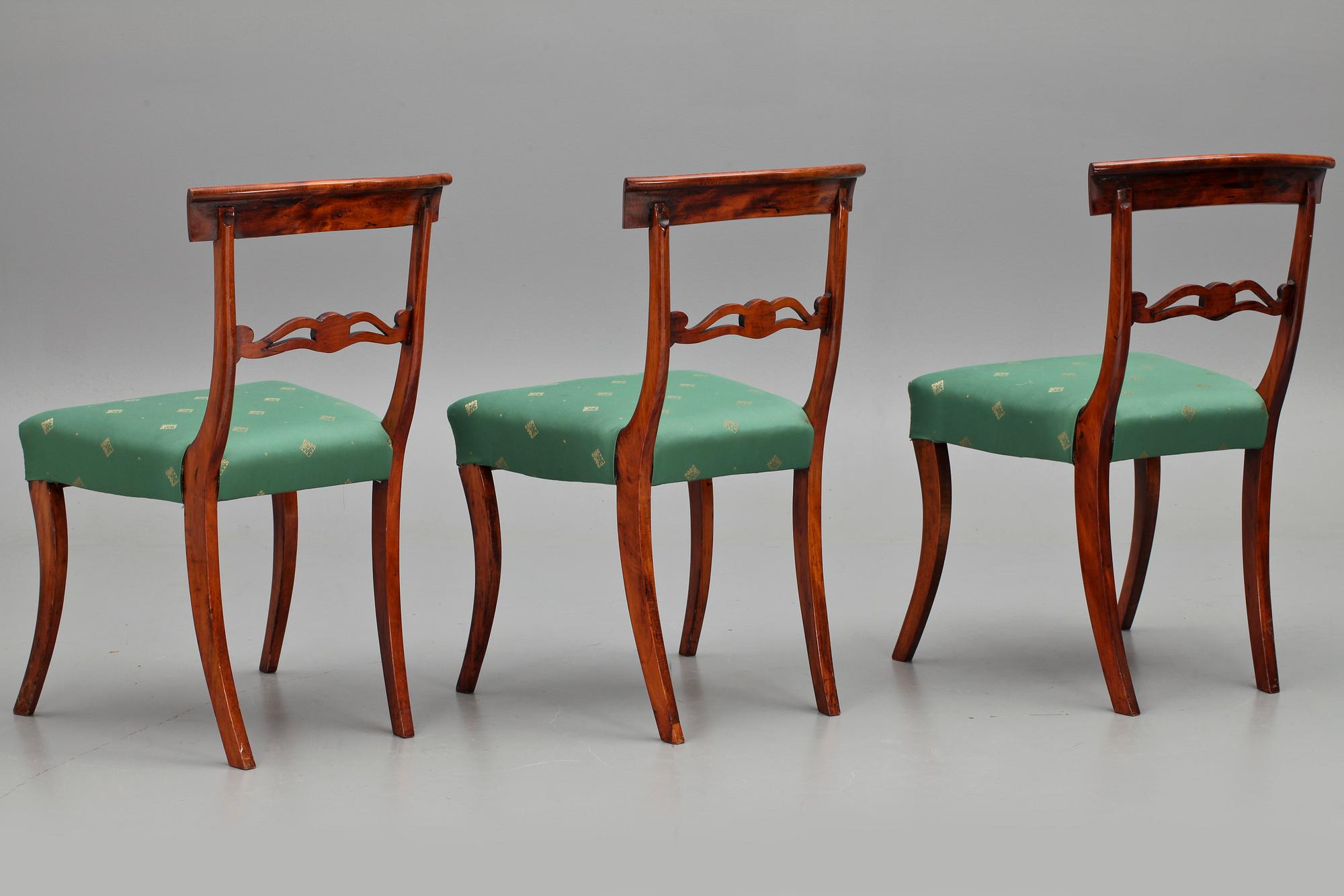 STOLAR, 6 st, biedermeier, 1800-talets andra hälft.