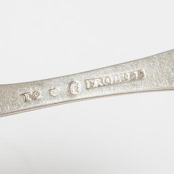 Johan Henrik Frodell, matskedar 4 st, silver, Stockholm 1801.