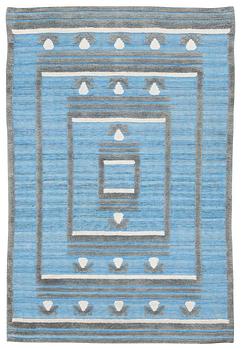 862. MATTA. Knotted pile in relief. 185 x 124,5 cm. Sweden around 1930.