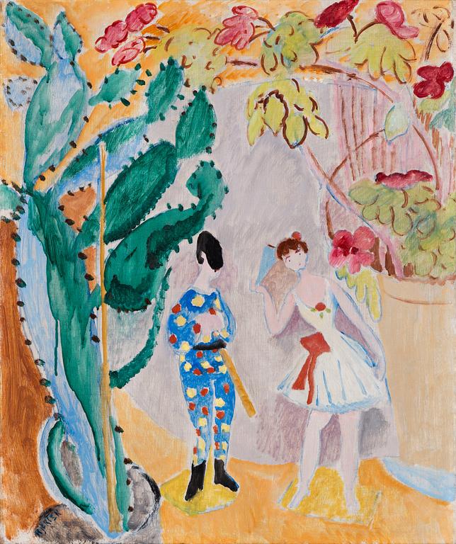 Sigrid Hjertén, "Harlequin och Columbine".