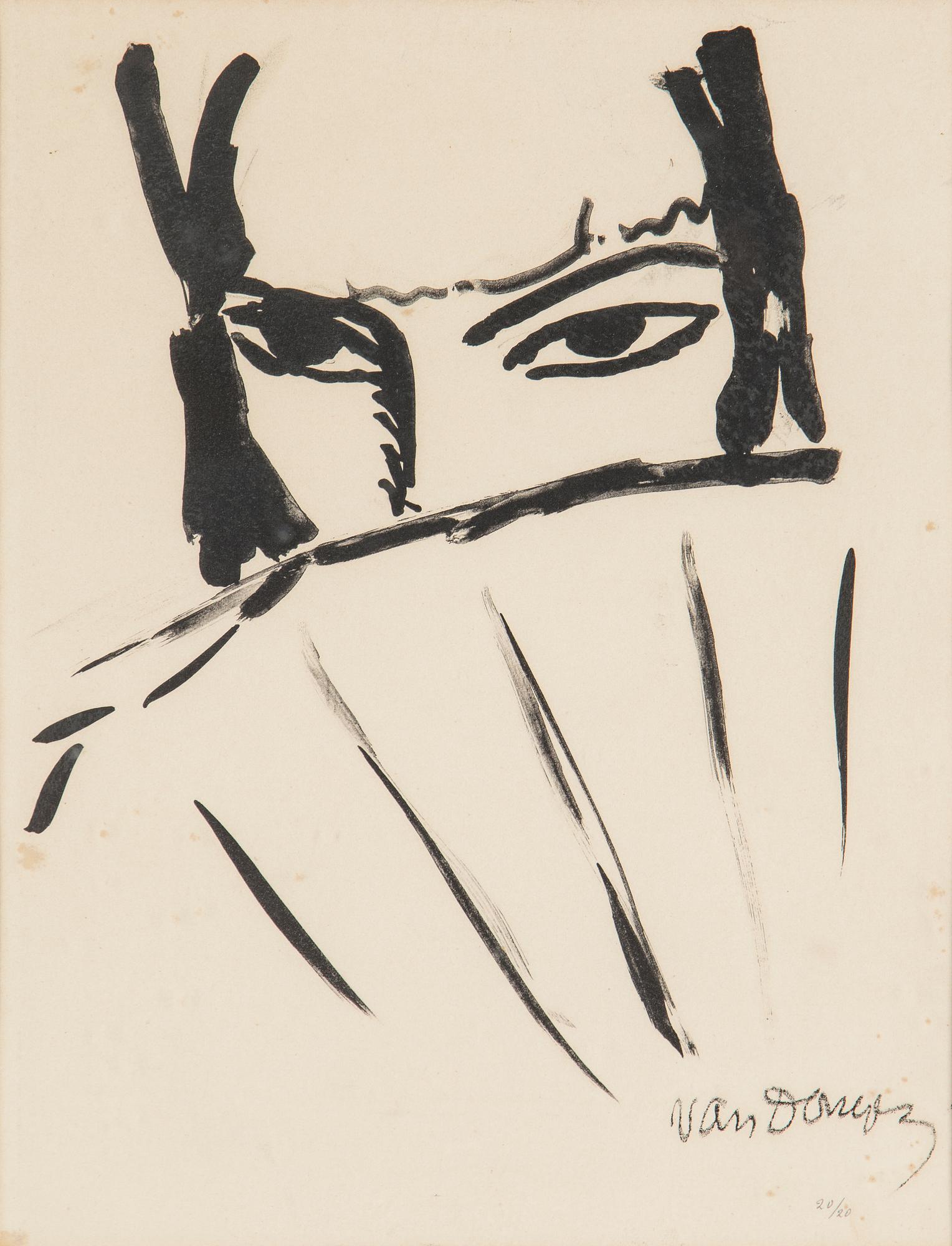 KEES VAN DONGEN, litographi, signed and numbered 20/20.