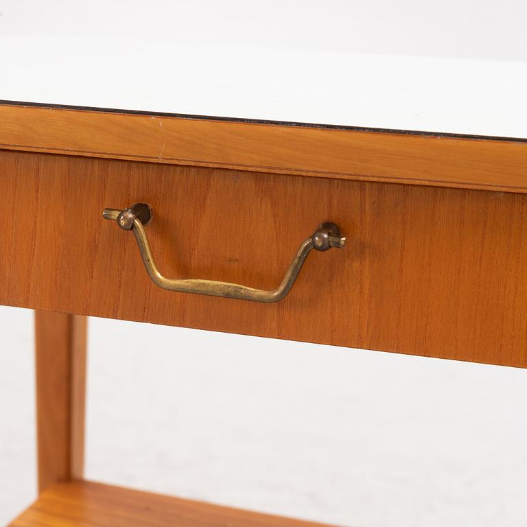 A pair of bedside tables, mid 20th Century.