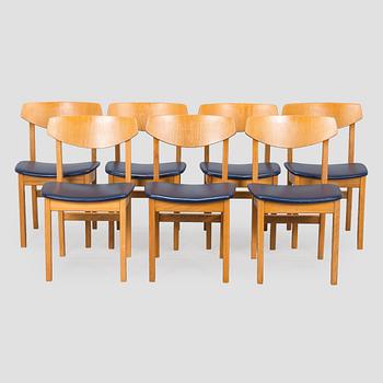 Lasse Ollinkari, stolar, 7 st, "Ervi-stolen", för Artek, 1960-tal.