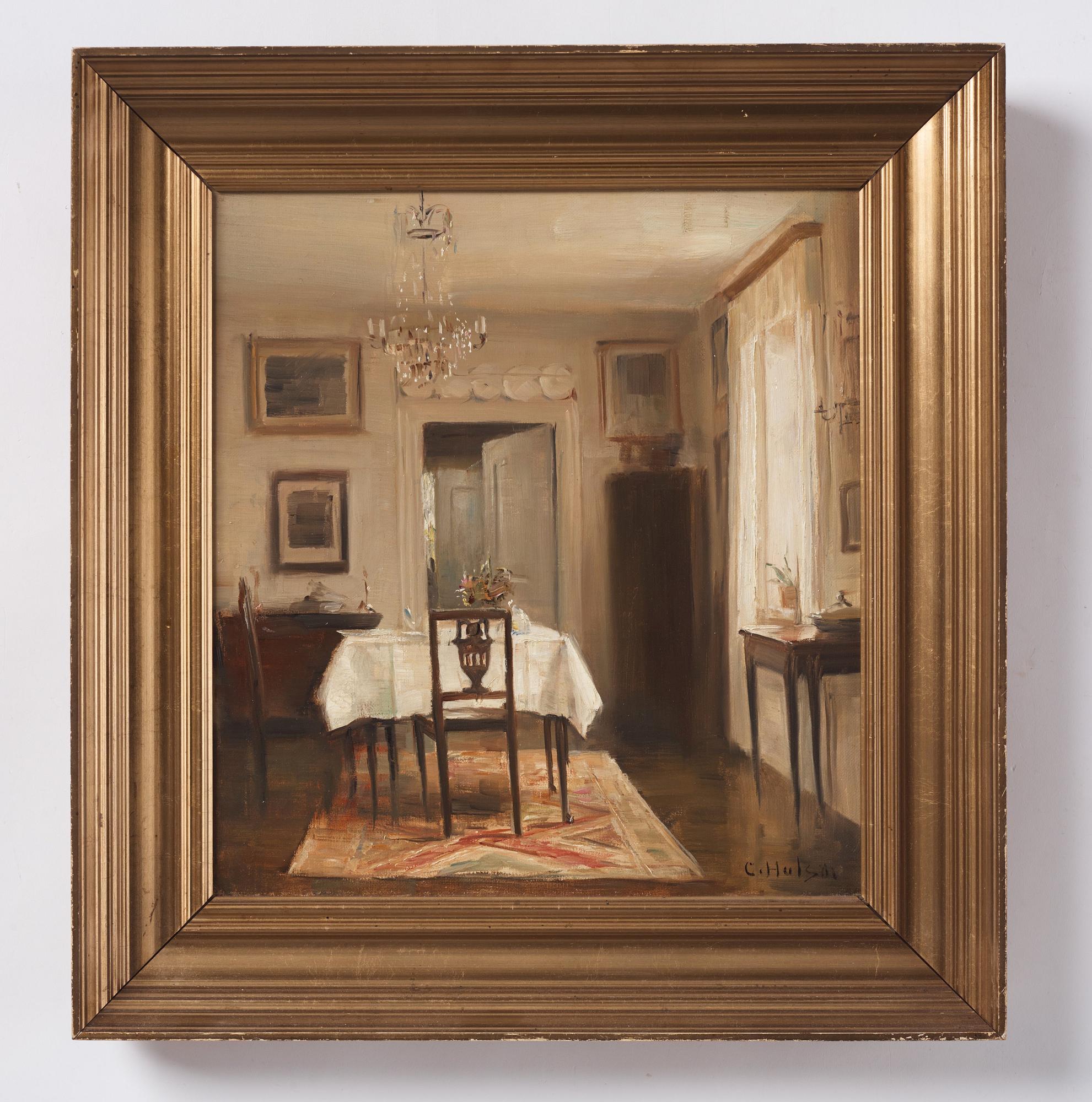 Carl Holsoe, Dining Room Interior.