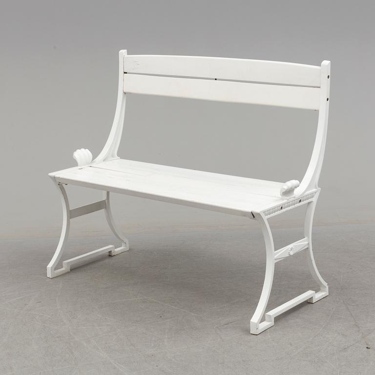 TRÄDGÅRDSSOFFA, "Sneckan", Folke Bensow, Byarums Bruk, sent 1900-tal.