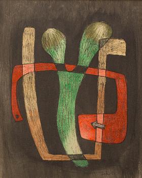 LARS ENGLUND, Chalk drawing, signed and dated -51.