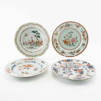 Plates 4 pcs China 18th century.