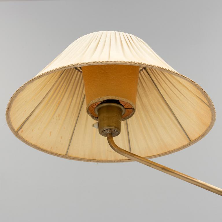 A second half of the 20th century brass floor light, Nordiska Kompaniet.