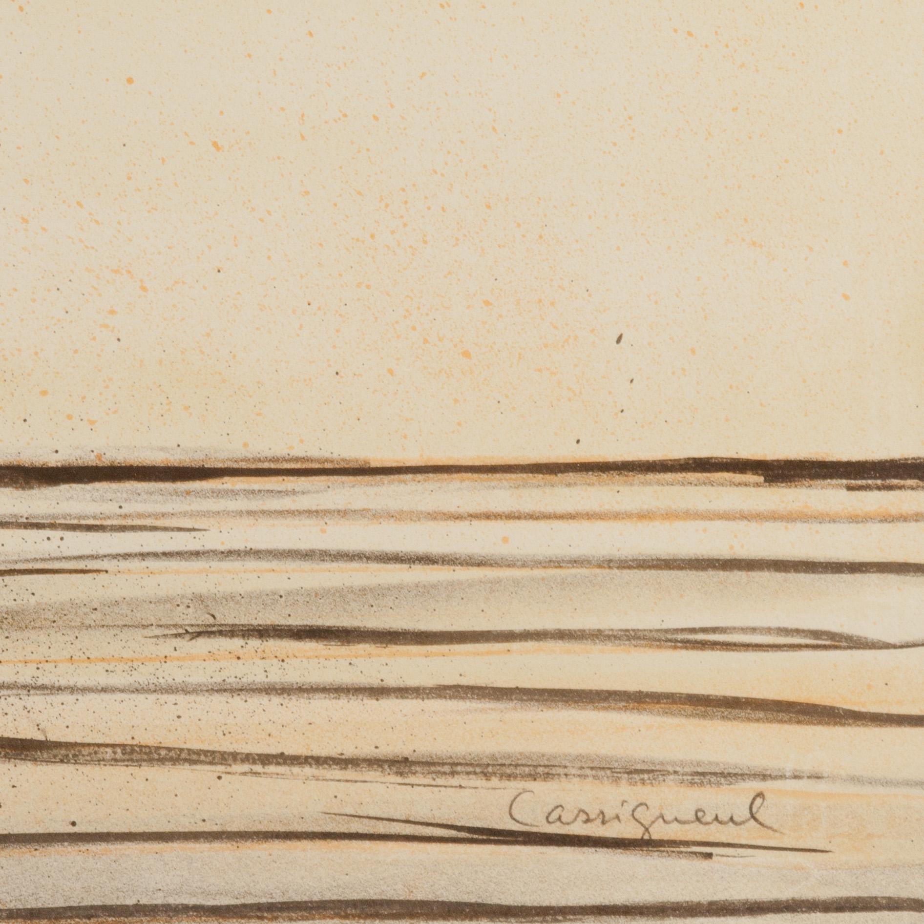 JEAN-PIERRE CASSIGNEUL, färglitografi, signerad och numrerad 127/150.