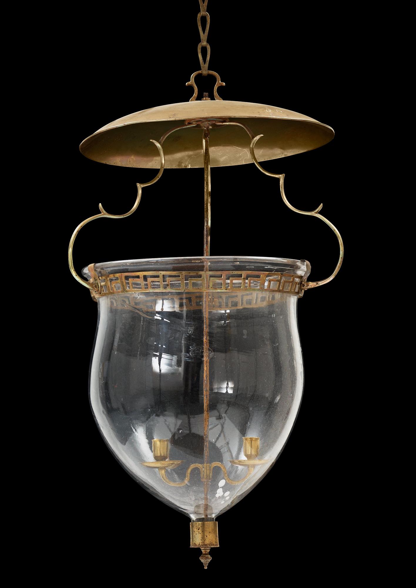 LYKTA, för två ljus. Sverige, 1700-talets andra hälft.