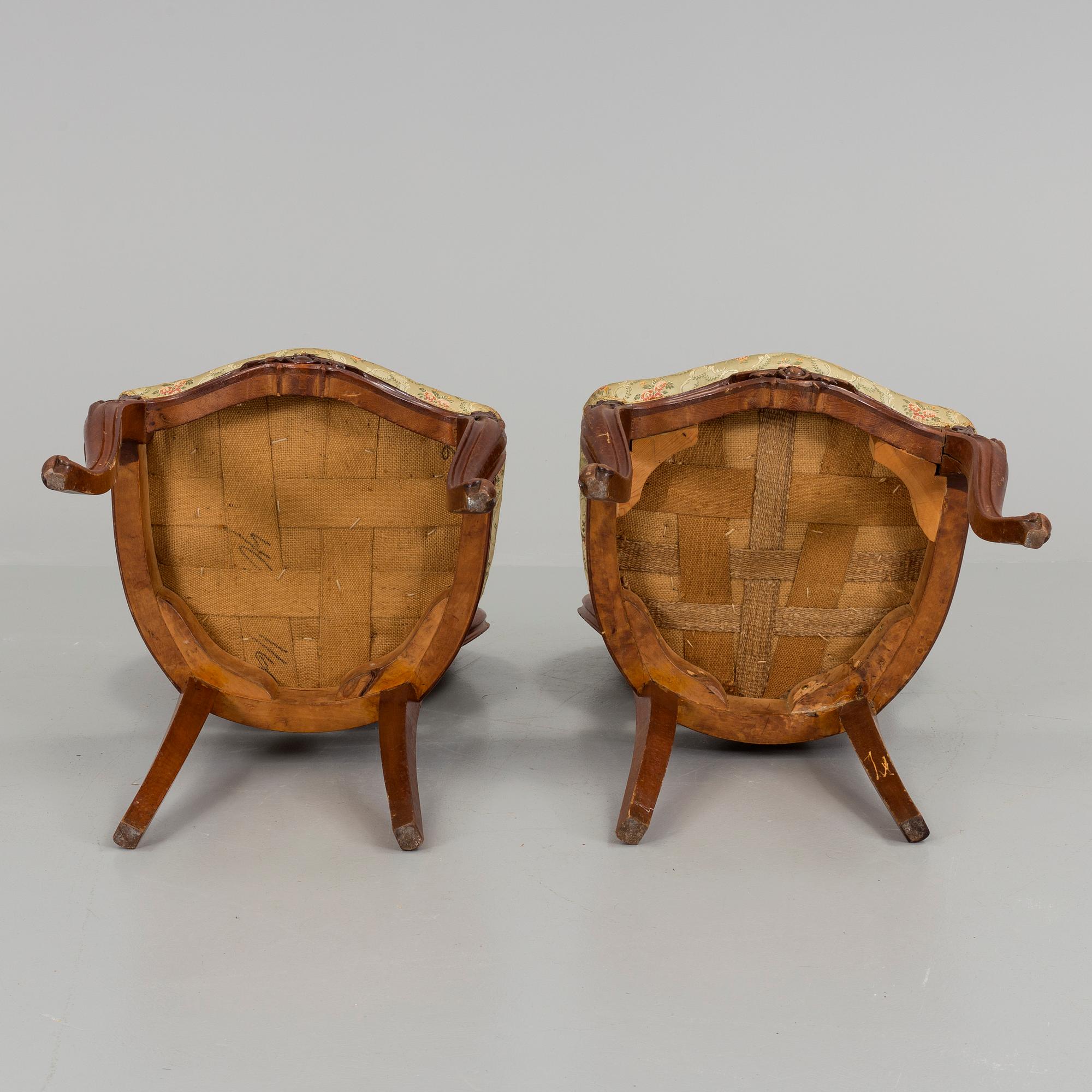 A set of eleven Neo Rococo chairs, secons half of the 19th century.