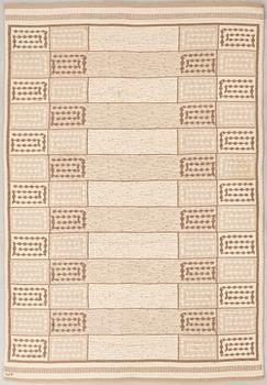 Rug, röllakan, signed WF, approx. 237x161 cm.