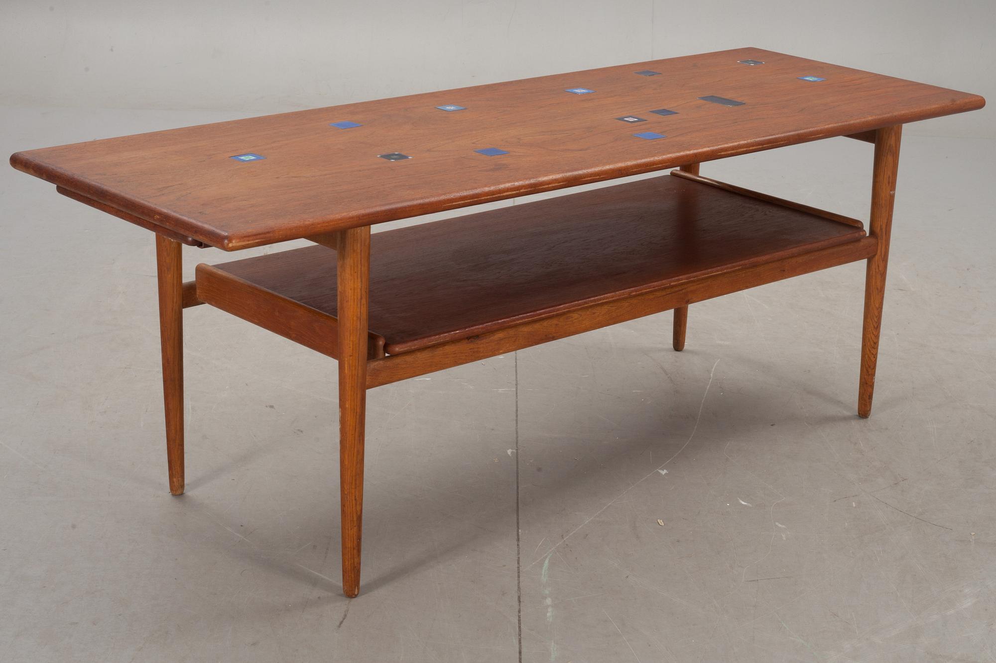 SOFFBORD, teak, troligen Danmark, 1960-tal.