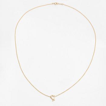 Tiffany & Co, an 18K gold necklace, 'Loving Heart', by Paloma Picasso.