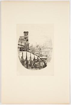 AXEL FRIDELL, three etchings.