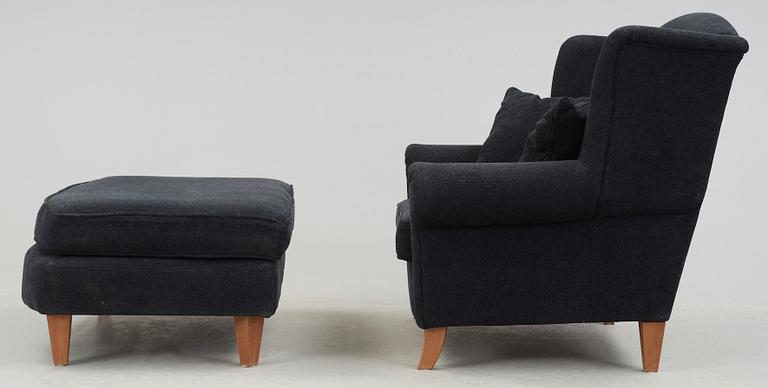 FÅTÖLJ MED FOTPALL, "Love Seat", BQ of Sweden, 2000-tal.