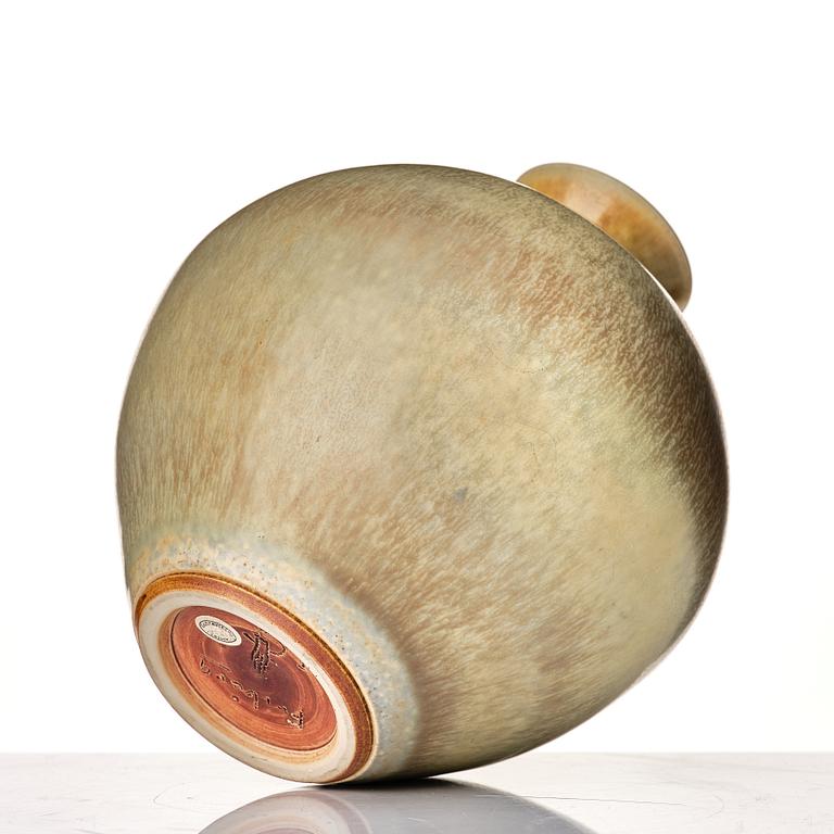 Berndt Friberg, a stoneware vase, Gustavsberg studio, Sweden 1967.